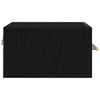 vidaXL Dulap de noapte Pe perete 2 pcs Stejar Negru 35 x 35 x 20 cm