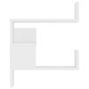 vidaXL Raft de perete pe colț, alb, 40x40x50 cm, lemn prelucrat
