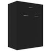 vidaXL Pantofar, negru, 60x35x84 cm, lemn prelucrat