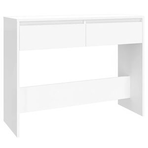 vidaXL Masă consolă, alb, 100x35x76,5 cm, PAL