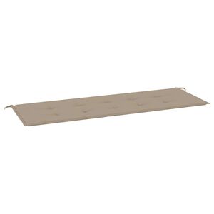 vidaXL Pernă de bancă de grădină gri taupe, 150x50x4 cm, textil oxford