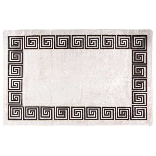 vidaXL Covor lavabil, bej deschis, 160x230 cm