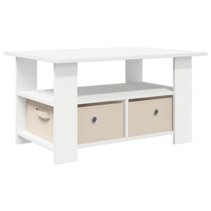 vidaXL Masă de cafea Alb 77 x 55 x 42 cm Lemn prelucrat