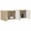 vidaXL Dulap TV de perete 2 pcs Stejar Sonoma 59,5 x 31 x 40 cm