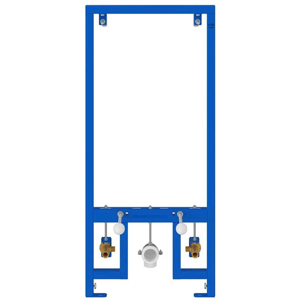 vidaXL Suport de perete pentru baie Manual albastru 50 x 3 x 112 cm