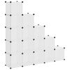 vidaXL Organizator cub de depozitare, 15 cuburi, transparent, PP