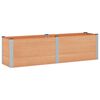 vidaXL Strat &icirc;nălțat de grădină Maro 200 x 50 x 54 cm WPC și Aluminiu