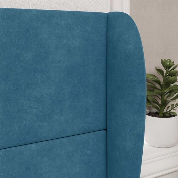 vidaXL Ureche pentru Tăblie albastru 80 x 23 x 6 cm Catifea