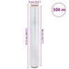 vidaXL Film extensibil 2 buc Transparent 23 &mu;m 50 cm x 300 m