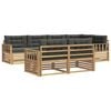 vidaXL Set de canapele de exterior 7 pcs Alb și antracit Poliester