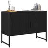 vidaXL Dulap pentru Chiuveta de Baie Stejar Negru 80 x 30 x 60 cm