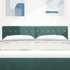 vidaXL Tăblie cap cu headboard Verde închis 144 cm Piele artificială