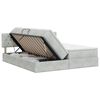 vidaXL Pat cu storage cu headboard 2 buc. Gri deschis