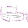 vidaXL Cadru de pat otoman cu saltea țesătură gri deschis 160x200cm