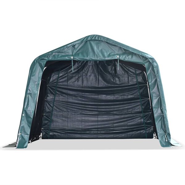 vidaXL Cort de animale detașabil verde închis 3,3x3,2m PVC 550g/m²
