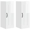 vidaXL Panou mașină de spălat vase Kalmar 2 pcs Alb lucios