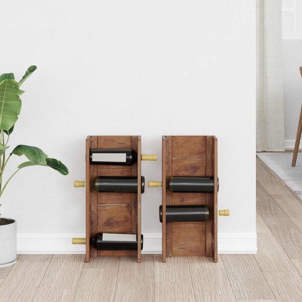 vidaXL Rastel Maro 24 x 13 x 54 cm Lemn masiv de mahon