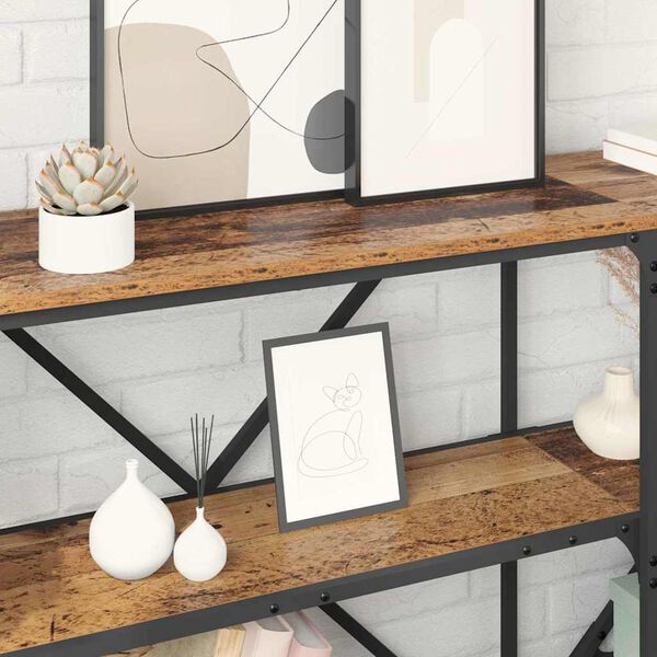 vidaXL Masă de consolă Lemn vechi 180 x 30 x 75 cm Lemn compozit