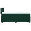 vidaXL Pat box spring cu saltea, verde &icirc;nchis, 90x190 cm, catifea