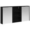 vidaXL Set dulap baie 3 buc. 126 x 16 x 62.5 cm Lemn prelucrat