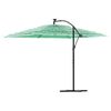 vidaXL Umbrelă soare de grădină cu st&acirc;lp din oțel verde 290x290x238 cm