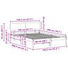 vidaXL Cadru de pat cu headboard Alb 140 x 200 cm Lemn de pin masiv