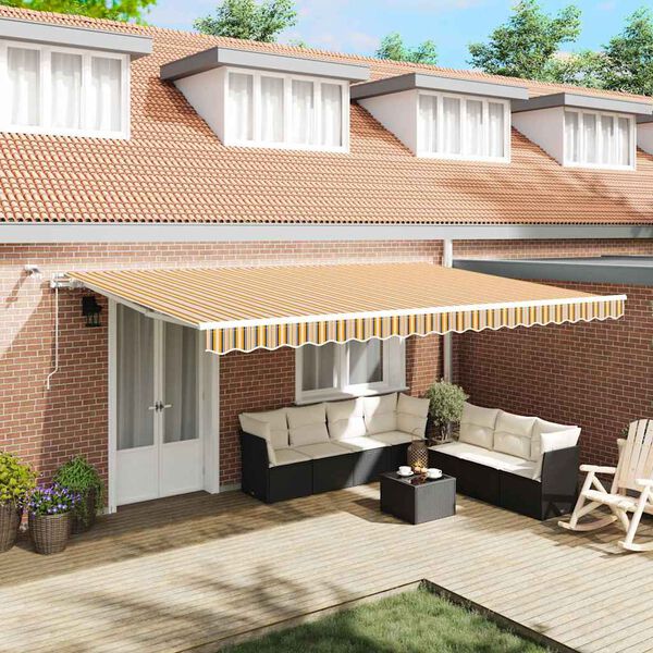 vidaXL Cortina Retractabilă Multicolour 500 &times; 350 cm