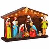 vidaXL Iesle de Crăciun SALO 31 x 7,5 x 21,5 cm Rășină Multicolour