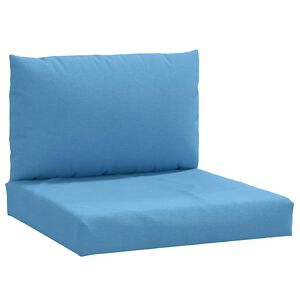 vidaXL Perne de paleți, 2 buc., melanj albastru, material textil
