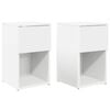 vidaXL Dulap de pat 2 buc. Alb 29 x 31,5 x 49 cm Lemn prelucrat