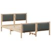 vidaXL Cadru de pat cu headboard Gri &icirc;nchis 160 x 200 cm țesătură