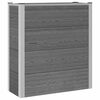 vidaXL Strat &icirc;nălțat de grădină Gri 75 x 30 x 82 cm WPC și Aluminiu