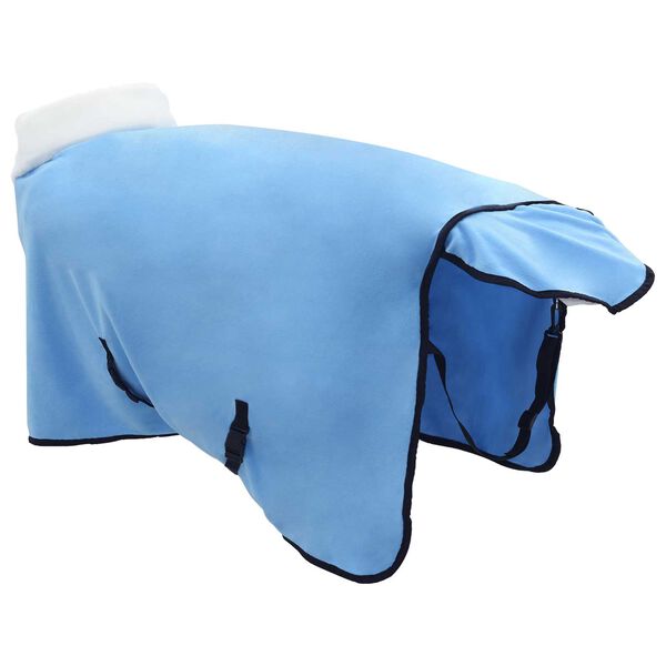 vidaXL Pătură pentru cai Aqua complet 85 cm Fleece polar