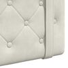 vidaXL Cap de pat suspendat Pe perete Crem 130 x 55 x 5 cm Catifea