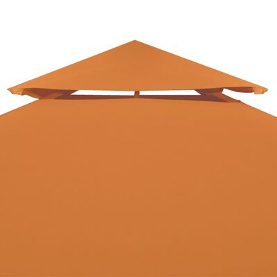 vidaXL Copertină rezervă acoperiș pavilion portocaliu 3x3 m 310 g/m²