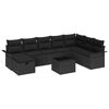 vidaXL Set de canapele pentru grădină 9 buc. Rattan poli