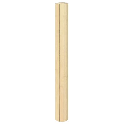 vidaXL Covor dreptunghiular, natural deschis, 60x200 cm, bambus