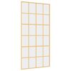 vidaXL Ușă glisantă, auriu, 102,5x205 cm, sticlă ESG mată și aluminiu