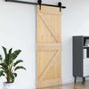 vidaXL Ușă NARVIK 80 x 210 cm Lemn de Pin Solid (Nefinisat) natural