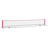 vidaXL Rețea de tenis Negru și roșu 595 x 90,5 x 87 cm Poliester