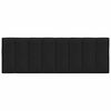 vidaXL Pernă pentru tăblie de pat, Hanko, negru, 140 cm, material textil