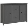 vidaXL Servantă, gri, 100x35x74 cm, lemn masiv de pin