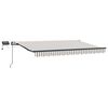 vidaXL Copertină retractabilă Gri deschis și alb. 600 &times; 300 cm