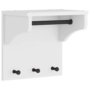 vidaXL Suport pentru haine "SANDNES" alb 43x30x42 cm lemn masiv de pin