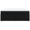 vidaXL Pat box spring cu saltea, negru, 180x200 cm, catifea