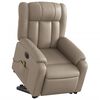 vidaXL Fotoliu electric masaj rabatabil cu ridicare, cappuccino