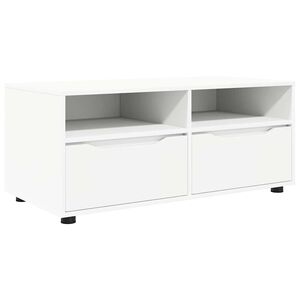 vidaXL Cabinet TV cu sertar Alb 100 x 48 x 43 cm Lemn compozit