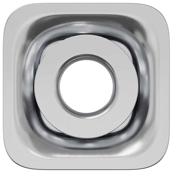 vidaXL Insert tub filetat 12 pcs Negru și argintiu Oțel Galvanizat