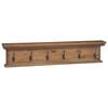 vidaXL Răcător de paltoane montat pe perete natural 100 x 10 x 20 cm