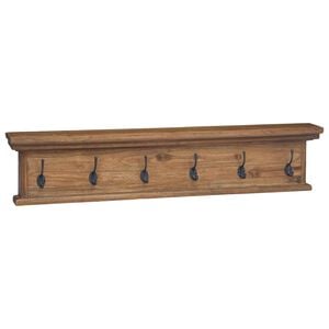 vidaXL Răcător de paltoane montat pe perete natural 100 x 10 x 20 cm